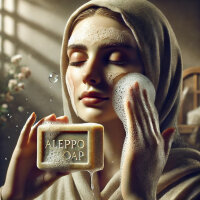 Aleppo Seife, Olivenölseife mit 12% Lorbeeröl, 200 g, handgemacht