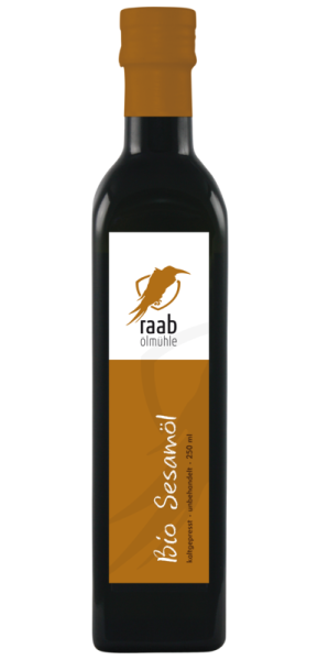 Ölmühle Raab Bio Sesamöl, Handverlesen, Kaltgepresst und unbehandelt, Kontrolliert biologischer Anbau 250 ml
