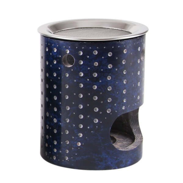 Weihrauchbrenner Cosmos deep blue Fair Trade, Softstone mit Edelstahlsieb