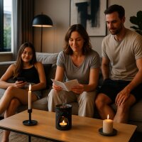 Weihrauchbrenner Japur Schwarz mit Edelstahlsieb Fair Trade, Softstone