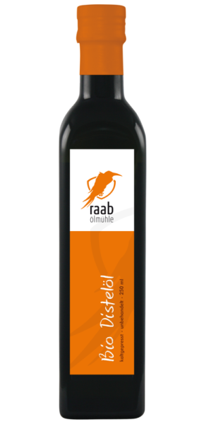 Ölmühle Raab Bio Distelöl, Handverlesen, Kaltgepresst und unbehandelt, Kontrolliert biologischer Anbau