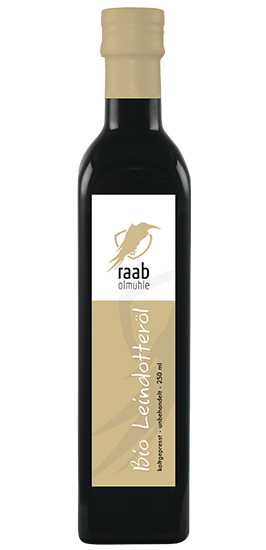 Ölmühle Raab Bio Leindotteröl Handverlesen, Kaltgepresst und unbehandelt, Kontrolliert biologischer Anbau 250 ml