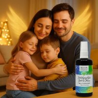 Bijos Edelstein Essenz Spray „Schutzengel für Groß & Klein“ 100 ml – Thulit, Chrysokoll, Serpentin & Granat