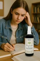 Bijos Edelstein Essenz Spray „Konzentration & Lernen“ 100 ml – Mookait, Chrysoberyll, Selenit & Bergkristall