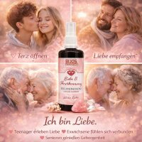 Bijos Edelstein Essenz Spray „Liebe & Anerkennung“ 100 ml – Rosenquarz & Bergkristall