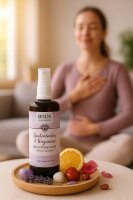 Bijos Edelstein Essenz Spray „Seelentröster & Wegweiser“ 100 ml – Magnesit, Roter Jaspis & Amethyst