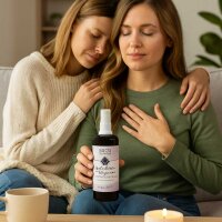 Bijos Edelstein Essenz Spray „Seelentröster & Wegweiser“ 100 ml – Magnesit, Roter Jaspis & Amethyst