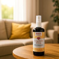 Bijos Edelstein Essenz Spray „Energetischer Schutz“ 100 ml – Malachit, Bergkristall, Saphir & Sonnenstein