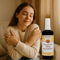 Bijos Edelstein Essenz Spray „Energetischer Schutz“ 100 ml – Malachit, Bergkristall, Saphir & Sonnenstein