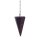 Amethystpendel geschliffen mit Kette Edelstein Pendel Heilsteine Pendulum Amethyst, ca. 4 cm