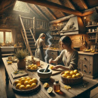 Berg Athos Zitronenweihrauch, erfrischendes Räucherwerk, 35 ml Glasröhre