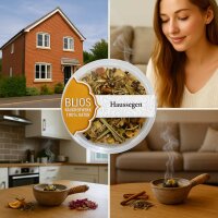 Bijos Räuchermischung Haussegen mit Harzen & Kräutern, 50ml PS-Glas