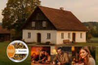 Bijos Räuchermischung Haussegen mit Harzen & Kräutern, 50ml PS-Glas