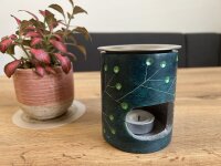 Weihrauchbrenner Manali grün Fair Trade, Softstone mit Edelstahlsieb