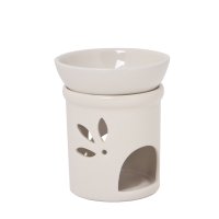 Weihrauchbrenner und Duftlampe DUO cashmere, mit Keramikschale und Edelstahlsieb, H: 11 cm, Ø 9 cm
