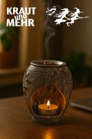 Weihrauchbrenner und Duftlampe Amphore Duo, Softstone mit...