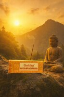 Indische Räucherstäbchen Nag Champa Goloka Agarbathi 16g