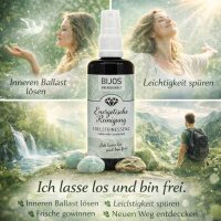 Bijos Edelstein Essenz Spray „Energetische Reinigung“ 100 ml – Amazonit, Grüner Turmalin, Chrysopras & Landschaftsjaspis