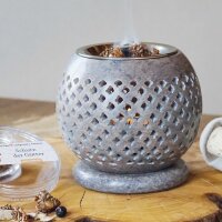 Weihrauchbrenner RIVA Fair Trade – Softstone mit orientalischem Lochmuster
