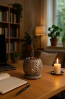 Weihrauchbrenner RIVA Fair Trade – Softstone mit orientalischem Lochmuster