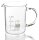 Simax Becherglas mit Henkel, hitzebeständiges Borosilikatglas 3.3, niedrige Form mit Ausguss und Skala, 250 ml