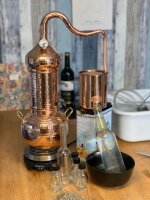 CopperGarden Destille Essence Plus Set, 2 Liter, meldefrei, handgeschmiedet aus Kupfer, Kolonnenbrennerei im Sorgenfrei Paket mit komplettem Zubehör