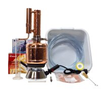 CopperGarden Destille Easy Moonshine 2 Liter, aus Kupfer, Komplettset, meldefrei, druckbeständig