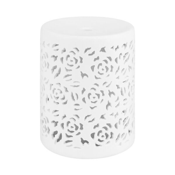 Aroma Diffuser Flora, Keramik, Raumduft elektrisch, weiß, 80 ml, LED-Licht mit Farbwechsler