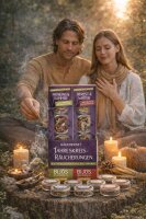 Bijos Räucherset Jahreskreis Räucherungen, 4 Jahreszeiten, 8 x 10 ml Räuchermischungen, Räucherwerk