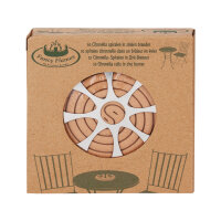 Citronella Outdoor Räucher Set 2-teilig mit Citronella Spirale und Räucherstäbchen für den Außenbereich