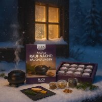 Bijos Räucher - Kollektion Rauhnächte, Räucherwerk Sortimentsbox gefüllt mit 20 der beliebtesten Räucherwerke