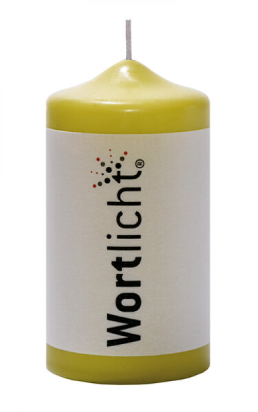 Bulla Wortlicht Kerze, Gedanken - Für dich, jadegrün