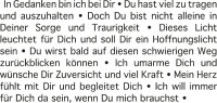 Bulla Wortlicht Kerze, Du bist nicht allein