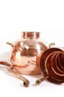 CopperGarden Destille Alembik, 5 Liter, verschweißt, mit Thermometer