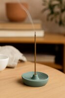 Räucherstäbchenhalter Ingiro, dark sage, Beton, ca. 8cm