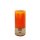 BIJOS Blütenkerze Orange – 19 cm hoch, Ø 8 cm, Brenndauer ca. 90 Stunden