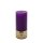 BIJOS Blütenkerze Violett – 19 cm hoch, Ø 8 cm, Brenndauer ca. 90 Stunden