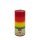 BIJOS Blütenkerze Regenbogen – 19 cm hoch, Ø 8 cm, Brenndauer ca. 90 Stunden