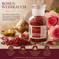 Bijos Select Räucherwerk in 125 ml Glasfläschchen Rosenweihrauch PREMIUMQUALITÄT - wirkt entspannend und stimmungsaufhellend