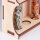 Leerdisplay aus Birkensperrholz für 5 Räucher-Glasröhrchen, 22x17cm
