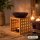 Duftlampe Riga Aubergine, große Schale, Fair Trade, Aromalampe aus Bambusholz und Keramik